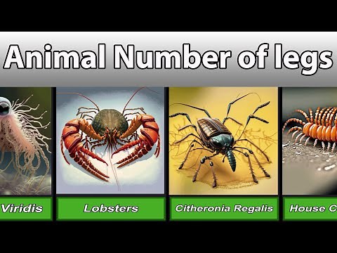 Animals Number of legs Comparison in 2023 ~ Legs Comparison / Insects Legs