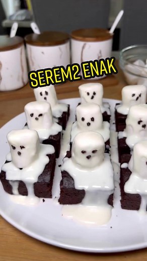 Delicious Ghost Marshmallow Brownies Recipe