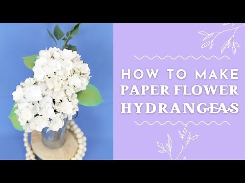 DIY Paper Hydrangea Flower Tutorial – Easy Paper Flower Craft Step-by-Step