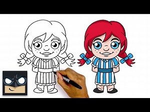 How To Draw Wendy  Wendy's Fast Food - Videos For Kids