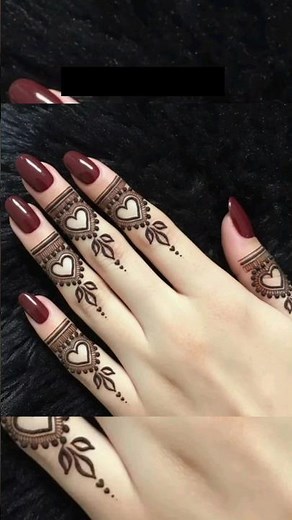 Finger mehndi design 🥰 | easy mehndi design for hands #mehndi #mehandi #mehndidesign #henna #mehendi
