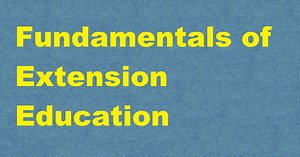 Fundamentals of Extension Education ICAR E course Free PDF Book Download e krishi shiksha