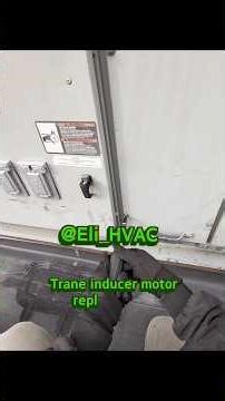 Trane inducer replacement. #hvac #bluecollar #hvaclife #trane