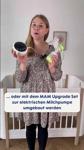 Elektrisch oder manuell Muttermilch abpumpen? Du entscheidest mit der MAM 2in1 Milchpumpe💙#ytshorts