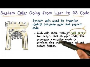 System Calls Going from User to OS Code