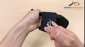 Armpocket Racer Plus Arm Band, Running Phone Holder for iPhone 12/13 Mini, Galaxy S7 Edge, Pixel 4A, & Devices Without Cases Up to 6.3 Inches, 10 to 15-inch Black Strap