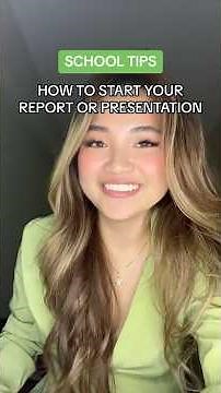 How to start your report introduction #philippines #presentation #publicspeaking #presentation