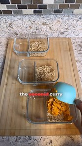 Save time in the kitchen and still lose weight with this recipe Yes, pre cooked meals are extremely convenient but they usually come with SODIUM! Make the best decision based of your current health situation and weight loss goals. Ingredients: 👉🏽Suhki’s Coconut Curry Chicken 👉🏽Simply Nature 90 second Brown Basmati Rice 👉🏽Steamed Broccoli Florets For 3 meals, it only took 20 minutes to cook Make sure you… FOLLOW! To keep nutrition and weight loss SIMPLE #weightloss #mealprep #recipe #health