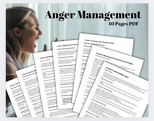 Anger Management Understanding Anger Triggers Therapy Resource Therapist Tool Client Workbook - Etsy