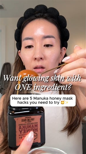 Chrisy | Dallas on Instagram: "🍯✨ 5 ways to use Manuka honey for calm, hydrated, glowing skin Manuka honey is one of my favorite natural skincare ingredients — antibacterial, soothing, and deeply hydrating. Here are 5 easy DIY masks you can do at home, based on what your skin needs: 1️⃣ Straight Manuka Honey Mask (most effective) ✔️ Best for: dryness, redness, acne-prone, dull skin • Apply 1–2 tsp pure Manuka honey (UMF 10+ or higher) to clean, slightly damp skin • Leave on 10–20 minutes, rinse