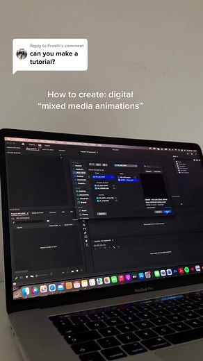 Replying to @Frosth We can’t really call it mixed media any more because it’s fully done in photoshop. So it’s more like a “mixed media animation look” 🫵🏼#mixedmedia #mixedmediaart #mixedmediaanimation