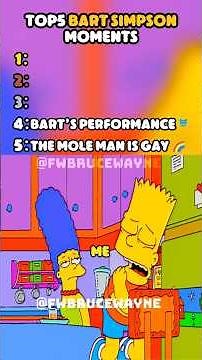 TOP 5 BART SIMPSON MOMENTS!!😂🤣