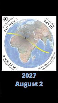 The Longest Total Solar Eclipse This Century Is Coming in 2027 #eclipse #astronomy