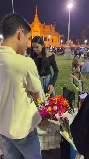 He bought me flowers.