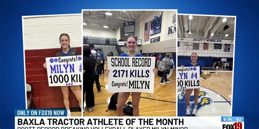 Athlete of the Month: Milyn Minor, Scott's Record-Breaking Volleyball Player