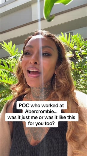 Walking past that store gave me the biggest ick. Like… how are they still in business? As a Black girl who worked there, I know my experience wasn’t unique. If you worked at Abercrombie as a POC… what was it like for you? #abercrombie #retailstories #toxicworkplace #workplacetrauma