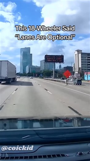 A massive 18-wheeler led police on a jaw-dropping, wrong-way chase that lasted over two and a half hours, stretched 160 miles, and crossed three counties. Officers first noticed the semi wobbling dangerously before the driver made a reckless U-turn into oncoming traffic, triggering a dangerous pursuit that shocked everyone on the road. The semi-truck continued driving the wrong way, ran red lights, jumped medians, and narrowly avoided multiple head-on collisions as drivers scrambled to get out o