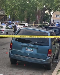 June 22, 2023. Chicago police investigate a shooting that claimed the life of a female, 19, in the 1100 block of North Ridgeway, Humboldt Park neighborhood, West Side. A car window was blown out as casing line the street from the T-alley to about 100 feet. | LEGAL HELP FIRM