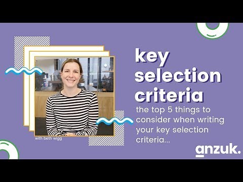 Top 5 Tips for Writing your Key Selection Criteria ✍️| anzuk. Education