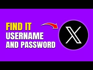 How To Find Twitter Username & Password (X)