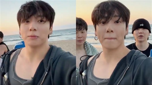 "SOLD OUT KING" - Fans react as Jungkook sells out LU'U DAN washed zip hoodie he wore during BTS' Weverse beach live