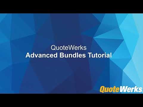 Advanced Bundle Tutorial | QuoteWerks