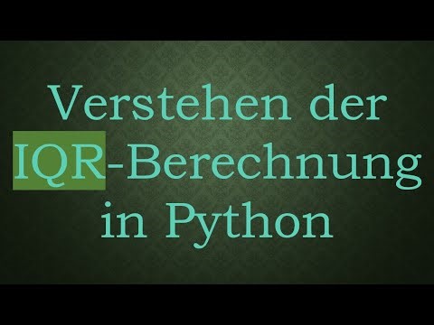 Verstehen der IQR-Berechnung in Python