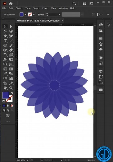 Creating Flower using Repeat Option in Adobe Illustrator CC | Graphic Design Tutorials