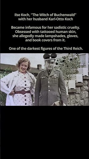 💀The Witch of Buchenwald - The Most Sadistic Woman of Nazi Germany #ww2 #history #wwii #war #koch