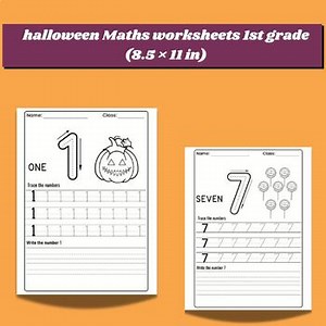 Halloween Math Worksheets for First Grade | Fun Printable Activities