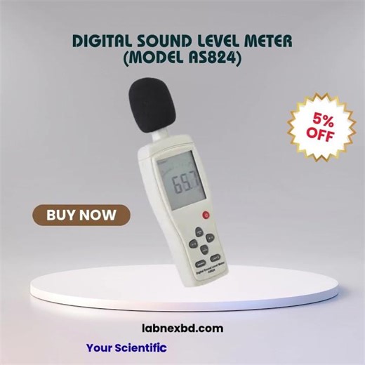 Digital Sound Level Meter Model AS824 #electronic #automobile #labequipment #laboratoryequipment