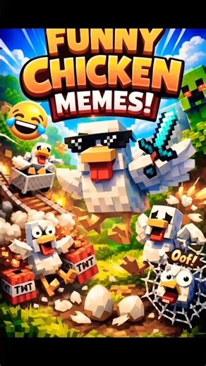 Minecraft Funny Chicken Meme Moments 😂🐔