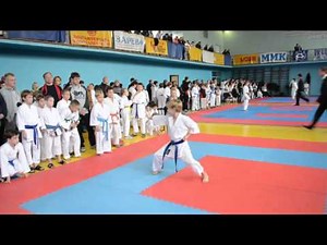 Heian Sandan kata. Ukrainian Championship. Kostash Andriy, 9 years old