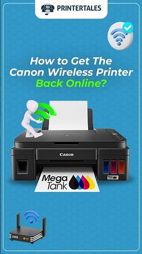 How to get back Canon Wireless Printer from offline to Online? #printertales #canon #canonprinter