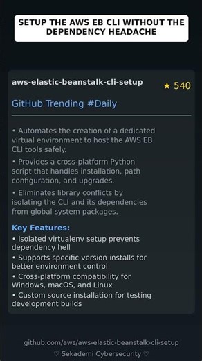 GitHub Trending Repositories: aws/aws-elastic-beanstalk-cli-setup 🇬🇧