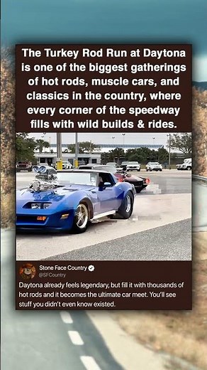 The Turkey Rod Run at Daytona is one of the biggest gatherings of hot rods, muscle cars, and