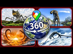 TOP 4: Terrifying Creatures Spotted on Google Earth — VR 360°