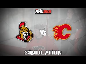 NHL 2K8 (2007) - Ottawa Senators vs Calgary Flames [Gameplay Simulation]