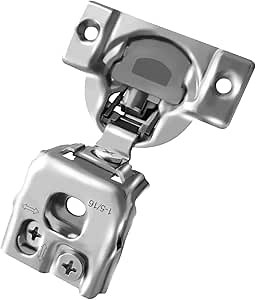 Berta 10-Pack, 1-5/16 inch Overlay Soft Closing Face Frame Cabinet Hinges, 105 Degree 6-Ways 3-Cam Adjustment Concealed Kitchen Cabinet Door Hinges with Screws (1-5/16 in. Overlay, 10 Pieces)