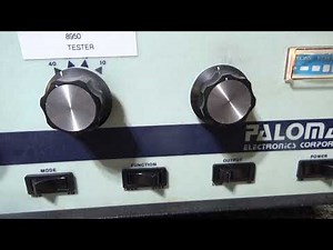 6jm6 (small 6lf6 tube) on the Palomar 90a tube tester