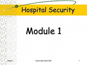 Hospital Security - SlideServe