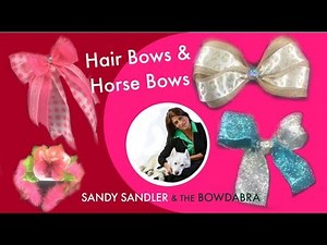 How to Make Hairbows Flower Headbands, Horse Bows with Bowdabra