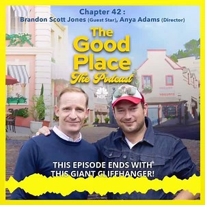 Extra, extra, hear all about it! Marc Evan Jackson, Brandon Scott Jones, and Director Anya Adams talk about the latest episode on our podcast. Listen and subscribe wherever you get 'em! apple.co/GoodPlacePodcast | The Good Place