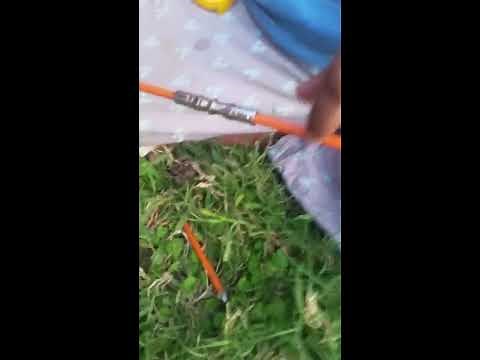 Fixing cut Internet/TV cable line (Comcast) in yard. Part 1