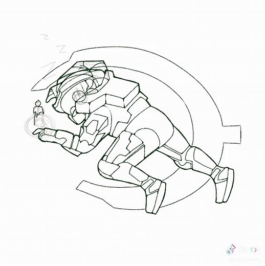 Master Chief Fanart Process: Speedpaint Challenge