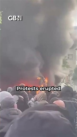 BREAKING: Belfast bus SET ON FIRE during the protests about Sudanese attempted murderer