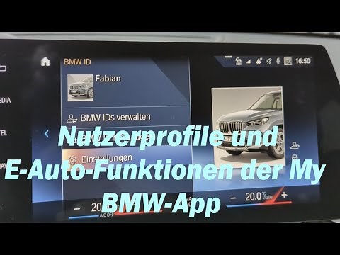 BMW iX1 - User profiles and electric car functions in the My BMW app