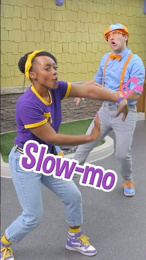 Do the SLO MO Silly Dance! Move your body! #blippi #shorts