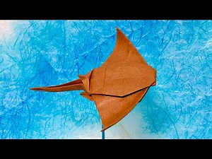 【Origami】Eagle ray How to fold 【折り紙】トビエイの折り方