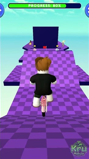 Obby bike: Parkour Adventure - Gameplay (Android, IOS)